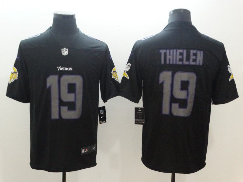 Men Minnesota Vikings #19 Thielen Nike Fashion Impact Black Color Rush Limited NFL Jerseys->minnesota vikings->NFL Jersey